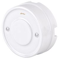 Коробка распределительная для монтажа ретро-провода Werkel Retro 92x40мм белый картинка